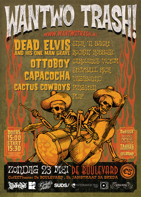 Wantwo Trash! presents Dead Elvis, Ottoboy, Capacocha
